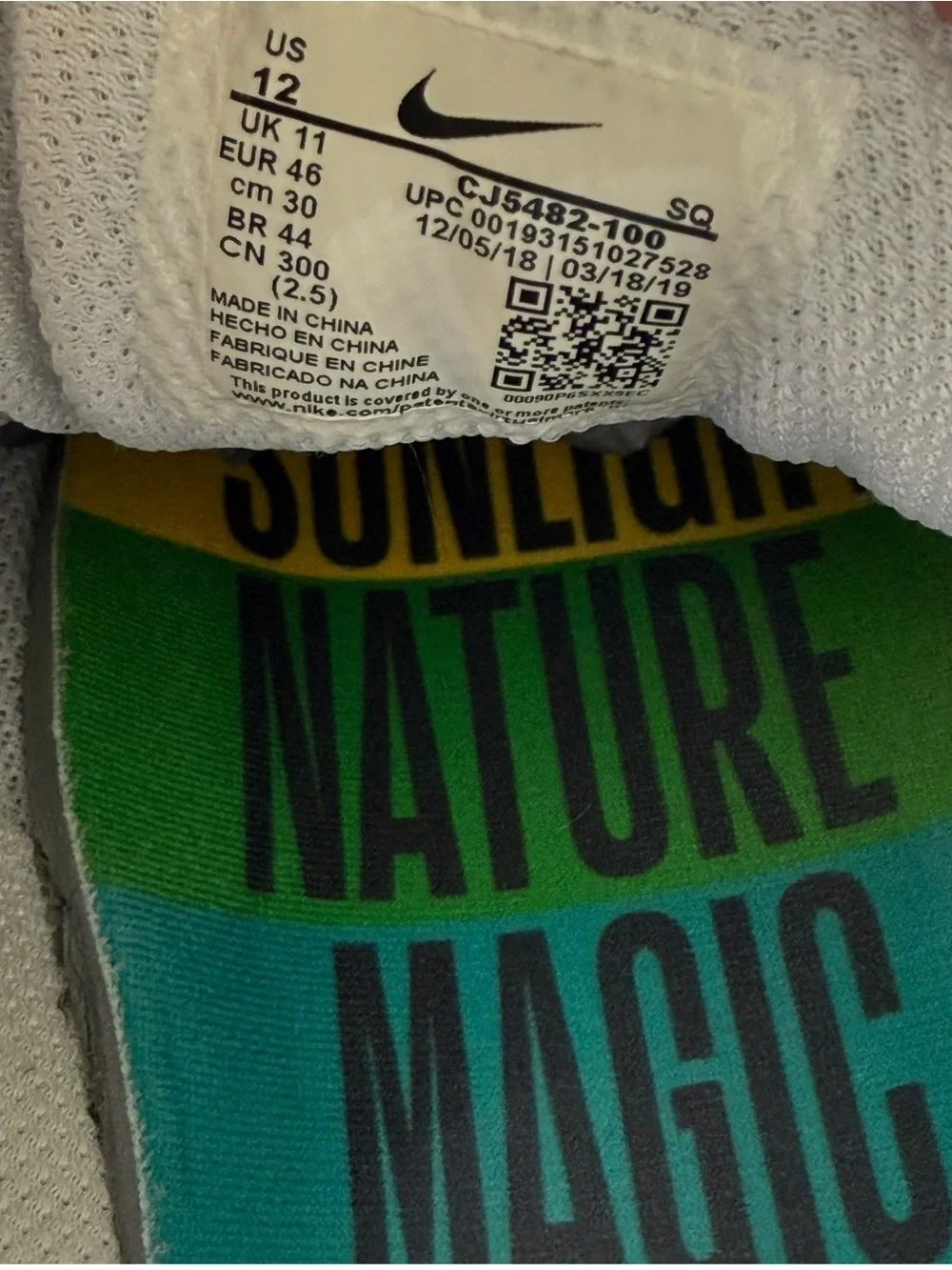 Nike Air Max 90 Be True 2019 Rainbow Pride CJ5482-100 Men's Size 12 Low Top